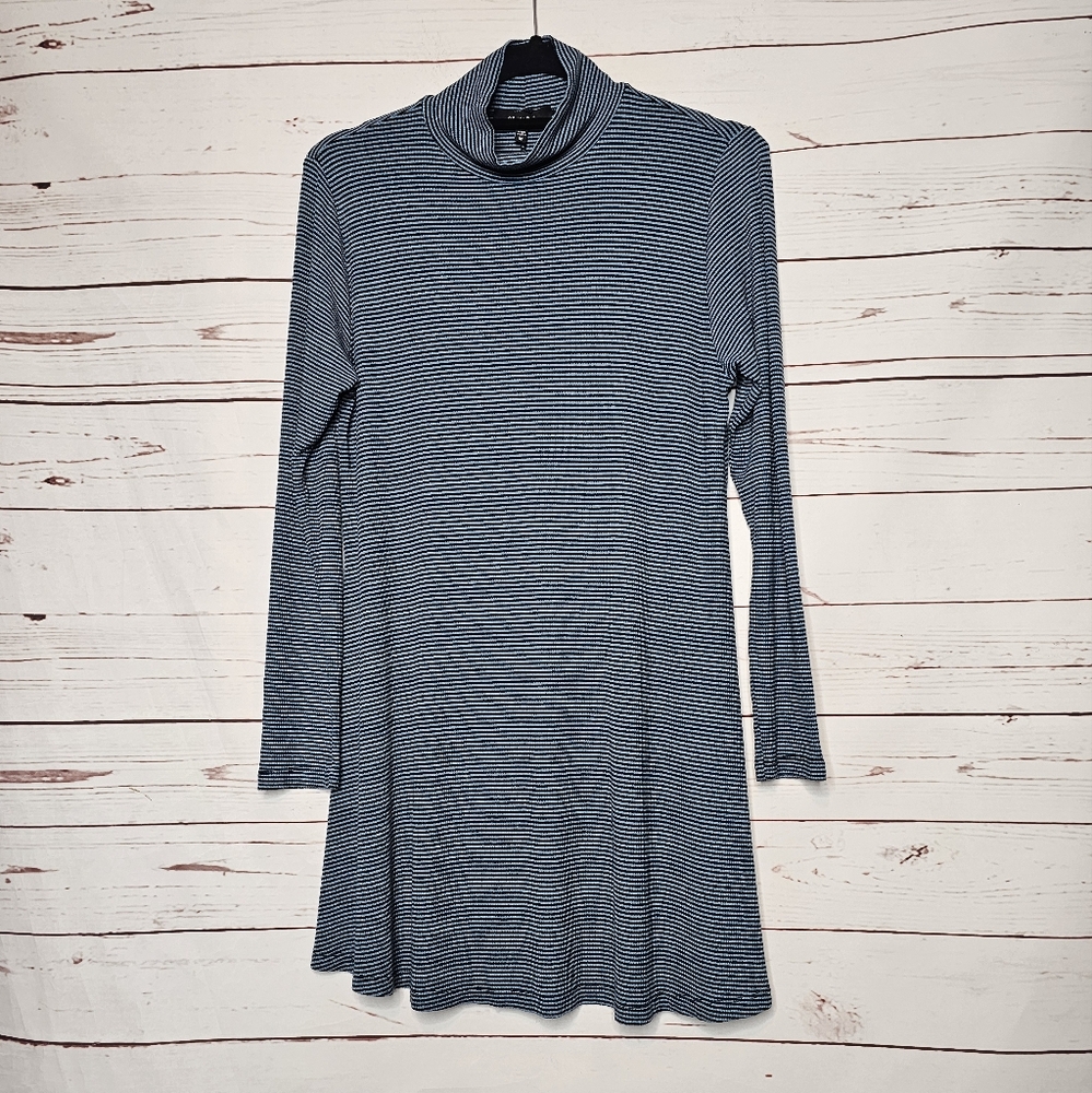 Comfy USA Striped Turtleneck Tunic